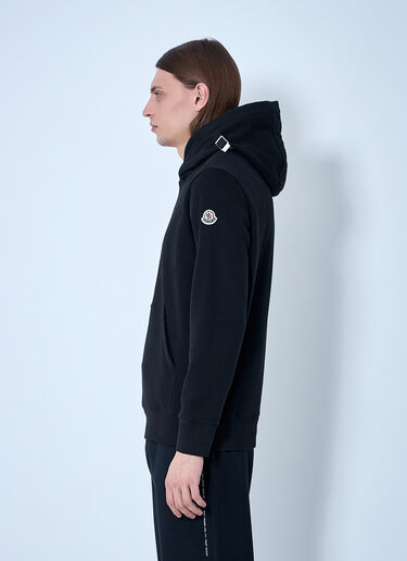 Moncler 徽标贴饰连帽运动衫  黑色 mon0160026