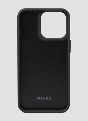 Prada Logo Plaque iPhone 13 Pro Case Black pra0147014