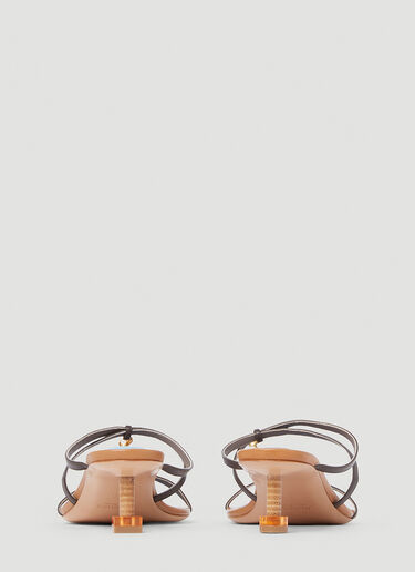 Les Basses Pralu Heeled Sandals Jacquemus Les Basses Pralu Heeled Sandals Brown jac0251057