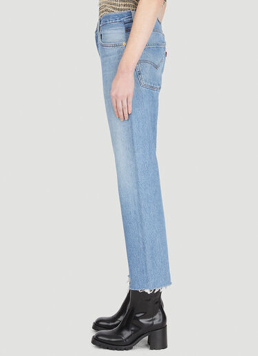 RE/DONE Stove Pipe High Rise Jeans Blue red0246002
