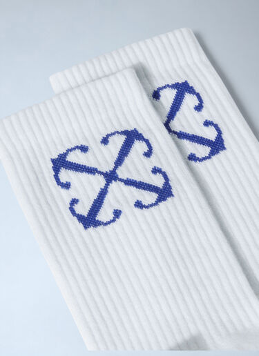 Off-White Arrow Mid Calf Socks White ofw0160115