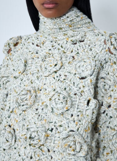 Crochet Sweater GANNI Crochet Sweater White gan0262003