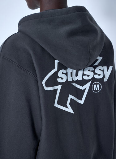 LN-CC® - Stüssy: Surf Size Dyed Zip Hoodie - Grey Stüssy Surf Size Dyed Zip Hoodie Grey sts0164027