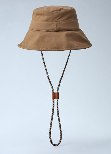 Logo Patch Bucket Hat Moncler Logo Patch Bucket Hat Brown mon0264022