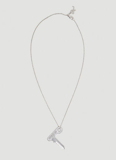 Raf Simons 钥匙吊坠项链 银色 raf0151020