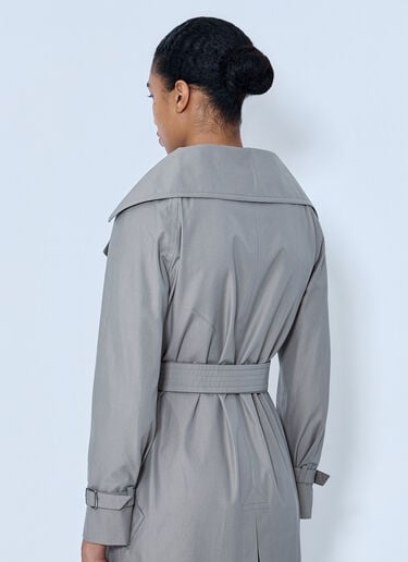 Max Mara Long Trench Coat Grey max0264304