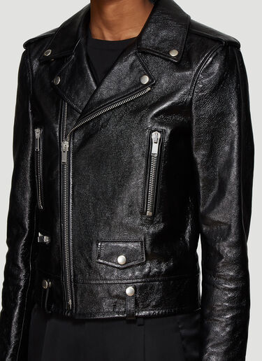 Saint Laurent Motorcycle Leather Jacket Black sla0237001