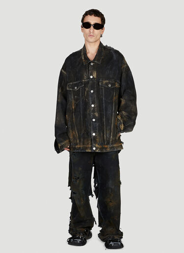 Balenciaga Destroyed Jeans Black bal0152042