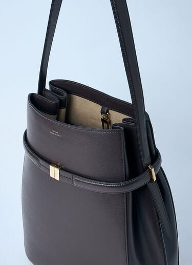 Belted Leather Bucket Bag TOTEME Belted Leather Bucket Bag Brown tot0261026