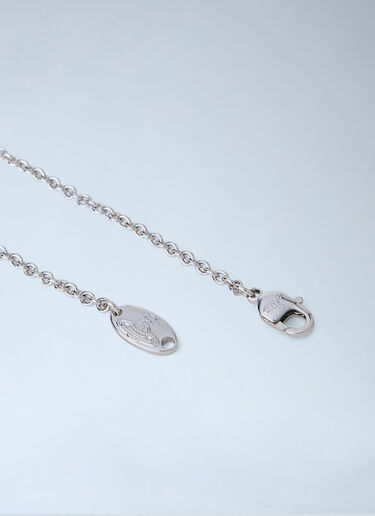 LN-CC® - Vivienne Westwood: Mayfair Bas Relief Pendant Necklace - Silver Vivienne Westwood Mayfair Bas Relief Pendant Necklace Silver vvw0366063