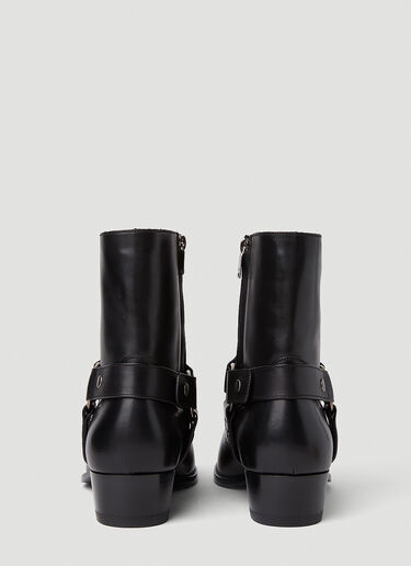 Saint Laurent Wyatt Ankle Boots Black sla0151049
