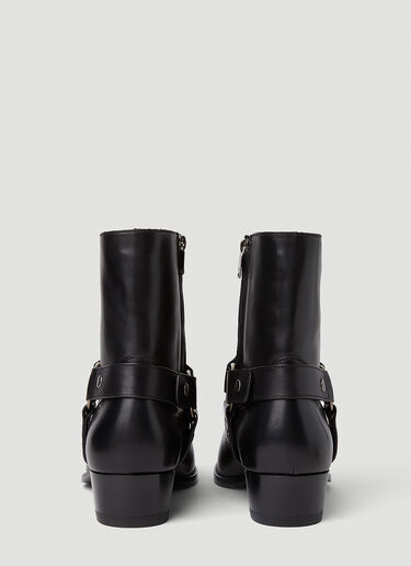 Wyatt Ankle Boots Saint Laurent Wyatt Ankle Boots Black sla0151049