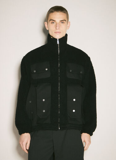 GmbH Fleece Jacket With Bellow Pockets Black gmb0158008