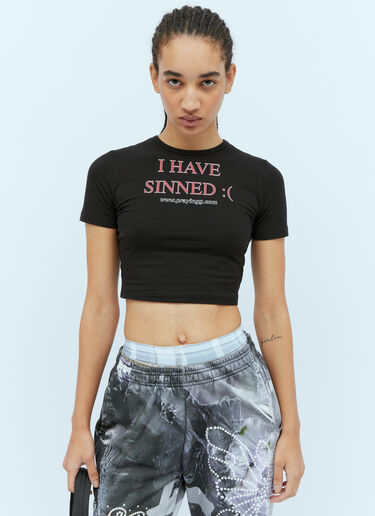 Praying I Have Sinned T-Shirt Black pry0354015