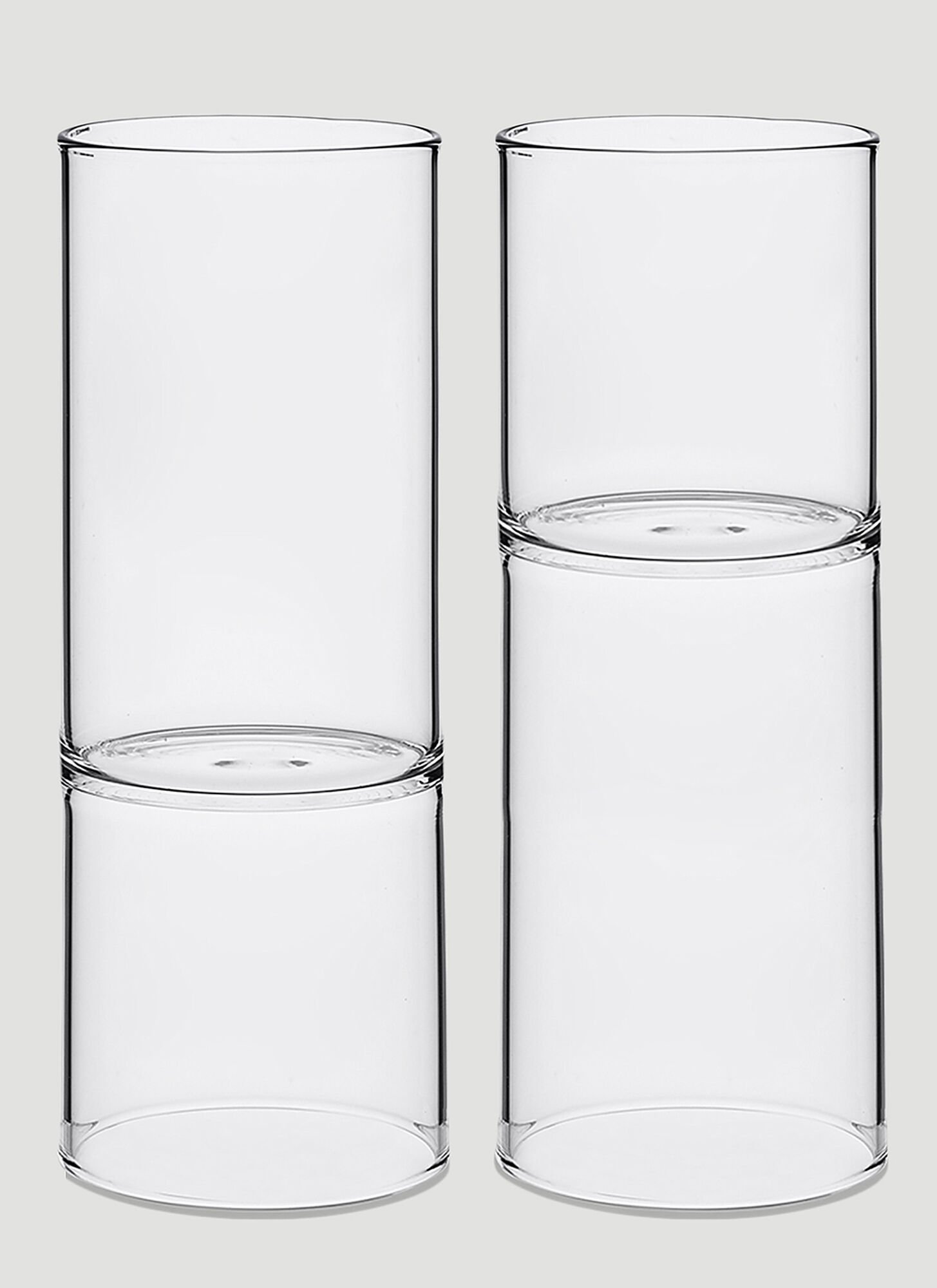 Fferrone Design Set Of Two Revolution Wine Glass Unisex Transparent