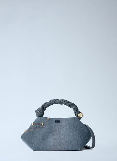 GANNI Bou Small Denim Handbag Blue gan0263045