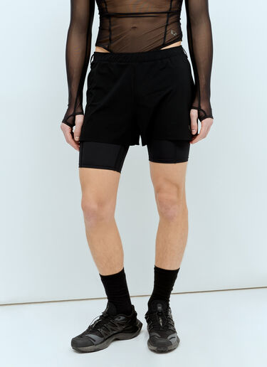 RUNNING ORDER Adasi 8 Double Liner Shorts Black run0356008