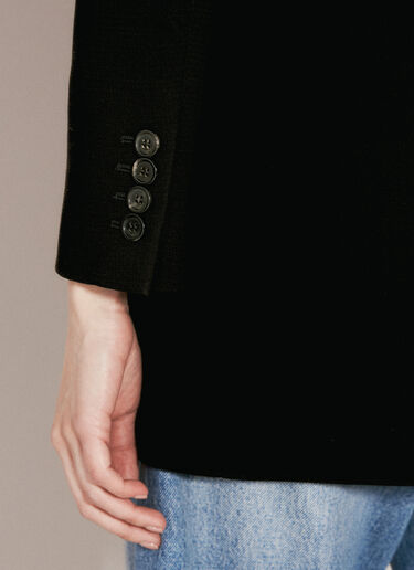 Saint Laurent 绉纱西装外套 黑色 sla0255010