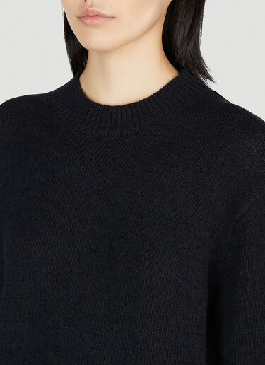 Studio Nicholson Asymmetric Sweater Dark Blue stn0252004