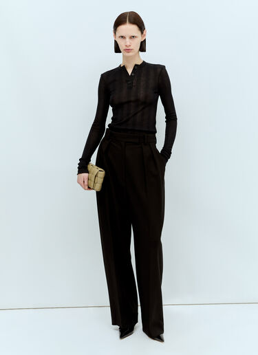 Khaite Cessie Tailored Pants Black kha0255008