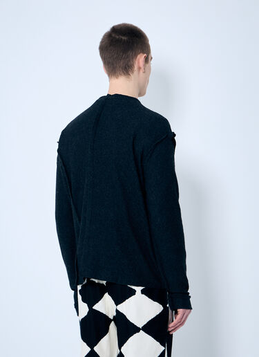 NÒMARYTHM TEXTILE Assemblage Wool-Blend Top Grey nma0158009