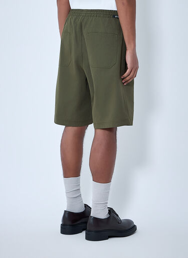 Prada Elastic Waist Cotton Shorts Green pra0163007
