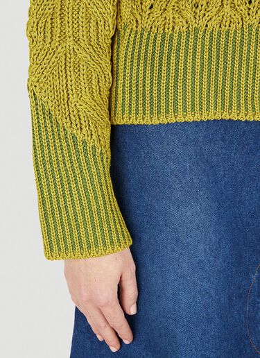 Paula Canovas del Vas Relaxed Knit Jumper Green pcd0248006