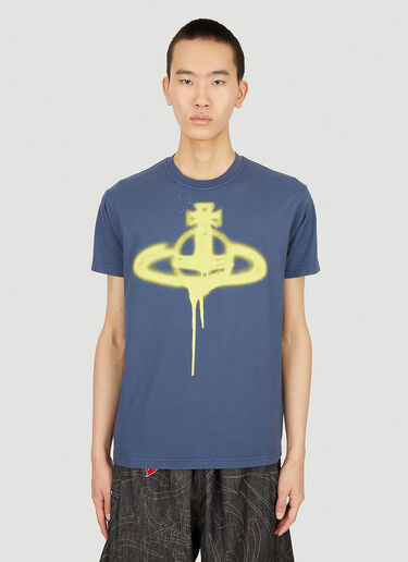 Vivienne Westwood Spray Orb T 恤 蓝色 vvw0151008