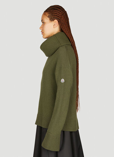 Moncler 울 폴로넥 스웨터 그린 mon0254045