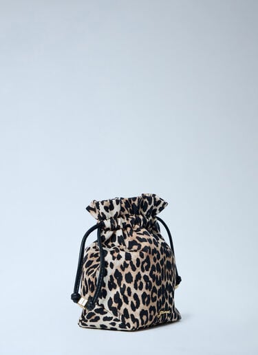 GANNI Printed Pouch Brown gan0263038