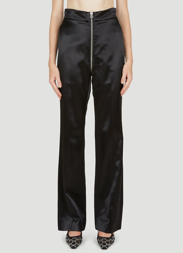 Gucci Zip Through Satin Suit Pants Black guc0250046