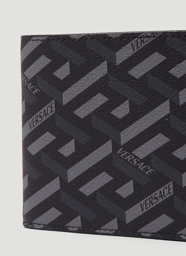Versace Graphic Bifold Wallet Black ver0149054