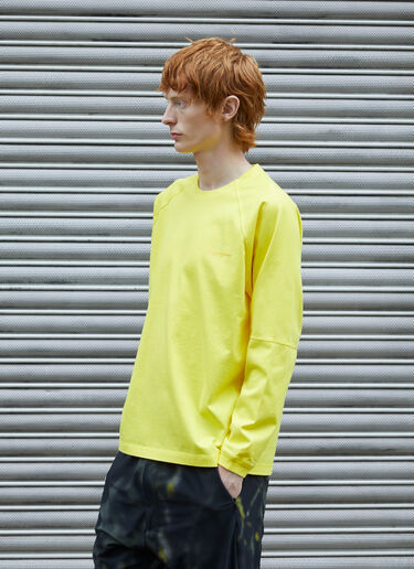 Massimo Osti Studio 徽标长袖 T 恤 黄色 mao0158026