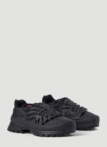 424 Textured Panelled Sneakers  Black ftf0145022