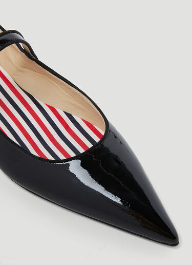 Pointed Thom John Ballerina Flats Thom Browne Pointed Thom John Ballerina Flats Black thb0253025