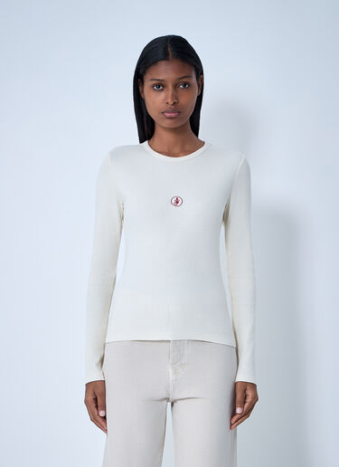 Logo Motif T-Shirt JW Anderson Logo Motif T-Shirt White jwa0261004