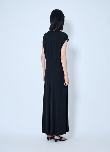 LN-CC® - Toteme: V-Neck Jersey Dress - Black Toteme V-Neck Jersey Dress Black tot0265019