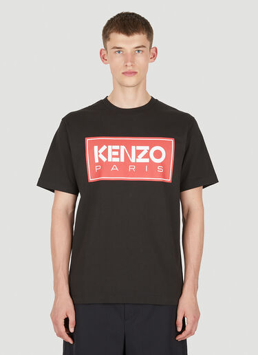 Kenzo 徽标T恤 黑 knz0150008