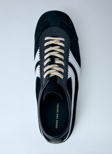 Dries Van Noten Suede Trimmed Sneakers Black dvn0163028