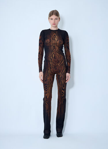 Wood Mesh Pants Jean Paul Gaultier Wood Mesh Pants Black jpg0261002