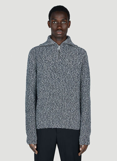 Bottega Veneta Textured Sweater Navy bov0152007