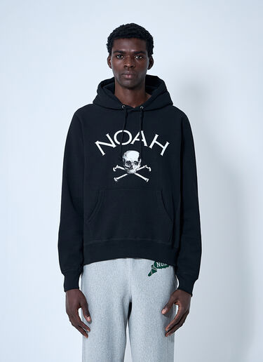 Noah Logo Motif Hooded Sweatshirt Black noa0160017