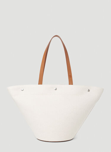 Saint Laurent Rive Gauche Tote Bag Cream sla0251140