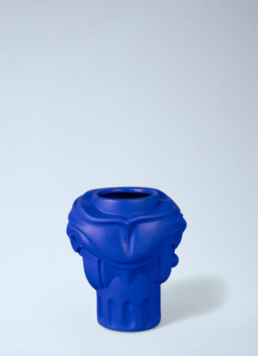 Magna Graecia Woman Terracotta Vase Seletti Magna Graecia Woman Terracotta Vase Blue wps0692092