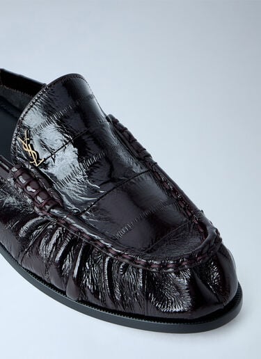 LN-CC® - Saint Laurent: Le Loafer Mules - Dark Brown Saint Laurent Le Loafer Mules Dark Brown sla0264025