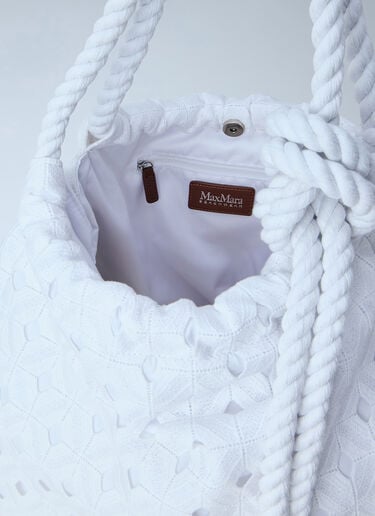 Max Mara Arte Tote Bag White max0264060