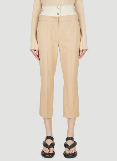Sportmax Murano Corset Waist Pants Beige spx0248011