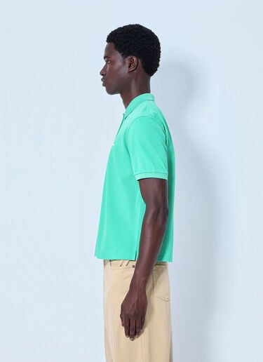 LN-CC® - Miu Miu: Cotton Piqué Polo Shirt - Green Miu Miu Cotton Piqué Polo Shirt Green miu0165005