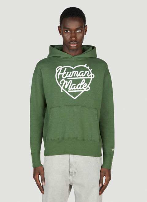 Human Made Tsuriami Hooded Sweatshirt Khaki hmd0152006