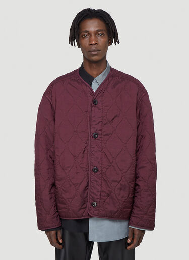 OAMC Combat Quilted Jacket Red oam0142006